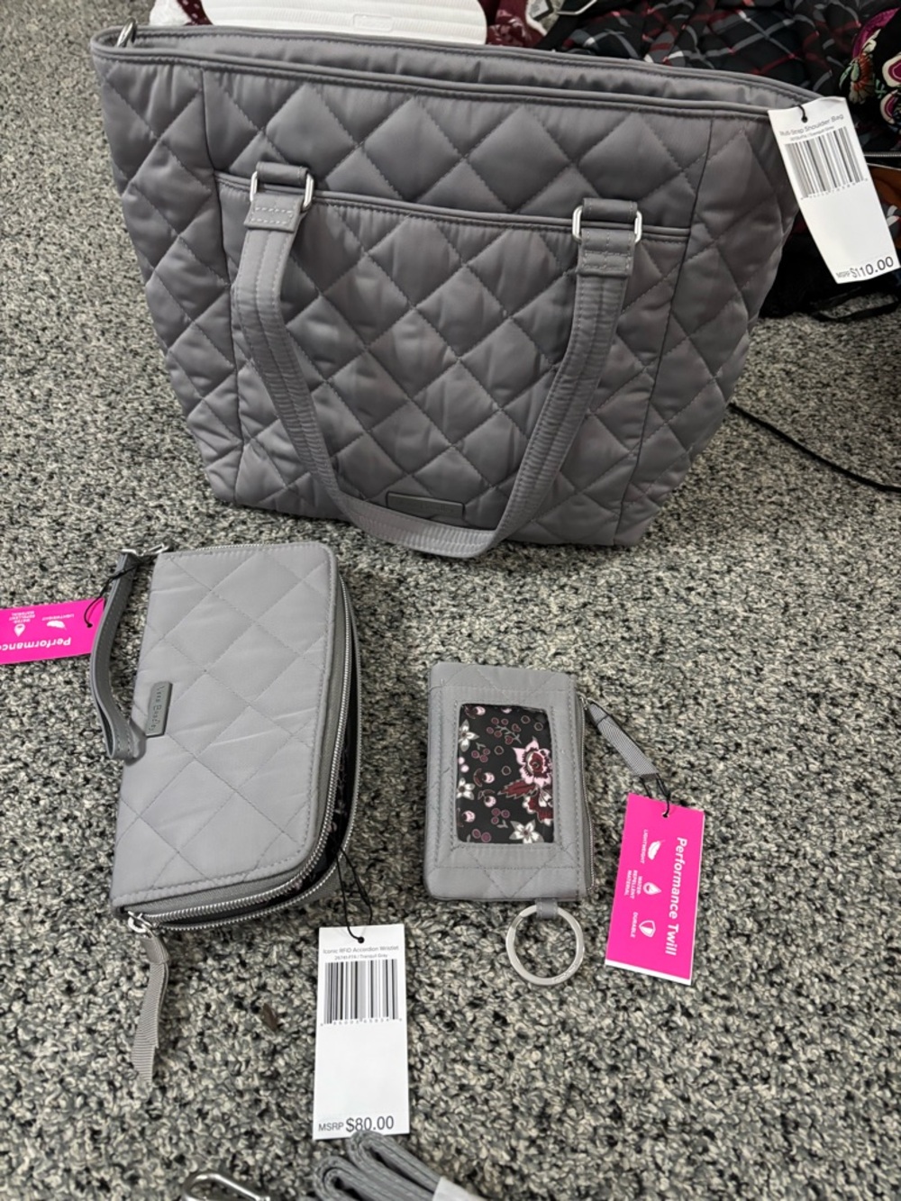Vera Bradley multi strap shoulder bag with wallet and Id case